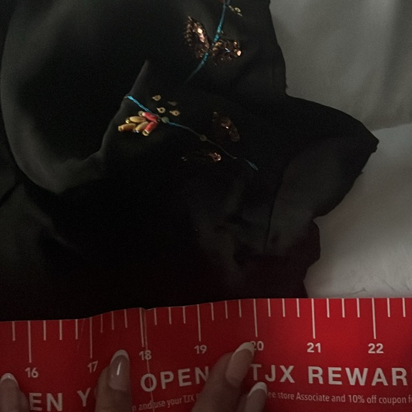 Beautiful delicate black sari designer new lightweight  embroidery elegant new - Picture 10 of 10